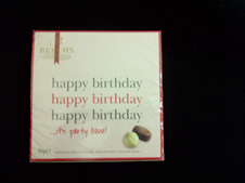 Birthday chocolates